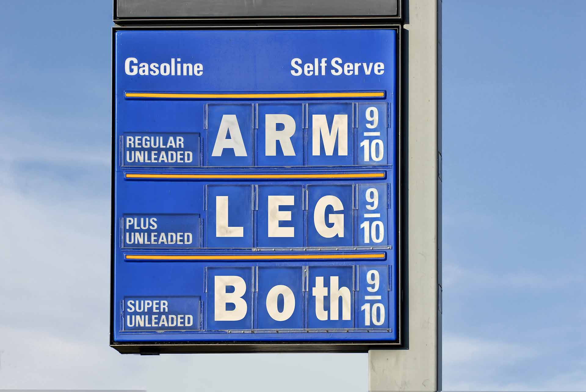 Gas Prices. Arm, Leg, Both